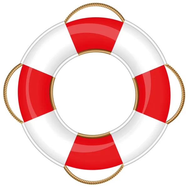 Cinturón de anillo salvavidas Lifebuoy — Vector de stock