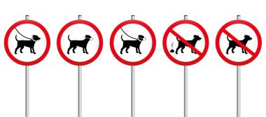 Köpekler müşteri adayları üzerinde kir zorunlu işareti namlu çıkış