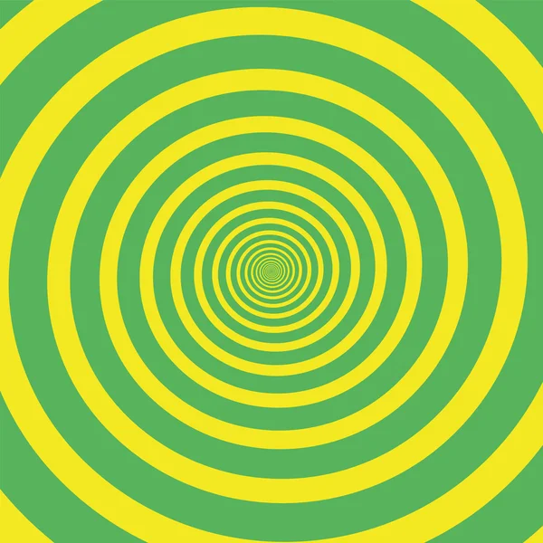 Grün-gelbe Spirale — Stockvektor