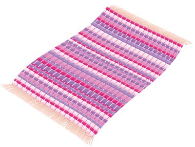 Paçavra uçan halı kırmızı halı pembe mor pembe