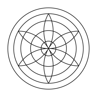 Altı taç yaprağı, korumak için ortaçağ büyüsü sembolü, zarardan ve kötü etkilerden kaçınmak için. Sık sık ev duvarlarına kazınır ya da tahtaya kazınır. Şans tılsımları, tılsımlar ve tılsımlarda da kullanılır..