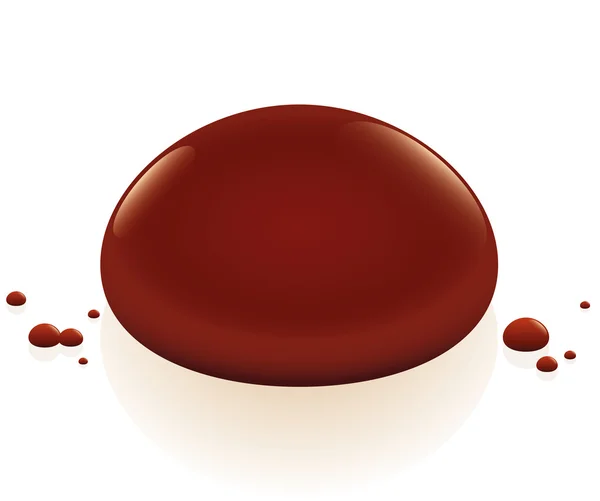 Czerwona kropla krwi — Wektor stockowy