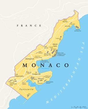 Monaco siyasi harita