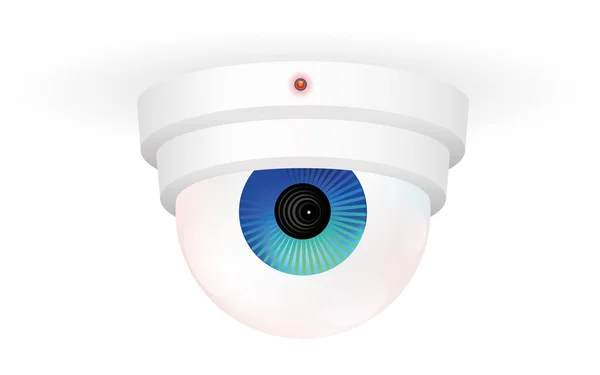 CCTV olho da câmera de monitoramento — Vetor de Stock