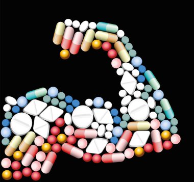 Anabolic Drugs Biceps Pills clipart