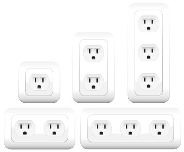 Soket Çıkışlar Varyasyonları Çift Üçlü