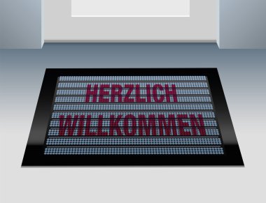 Hoşgeldiniz Alman Doormat