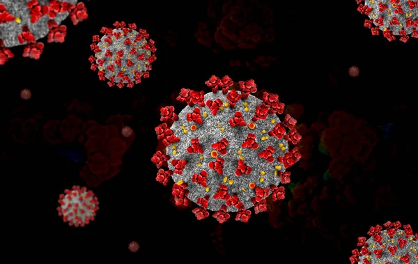 Brote Coronavirus Covid Ncov Nuevo Coronavirus Como Concepto Con Célula — Foto de Stock