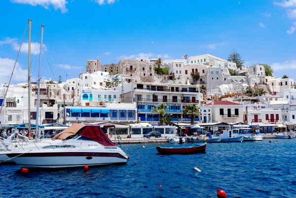 Panoramablick Auf Das Traditionelle Dorf Auf Der Insel Naxos Griechenland — Stockfoto