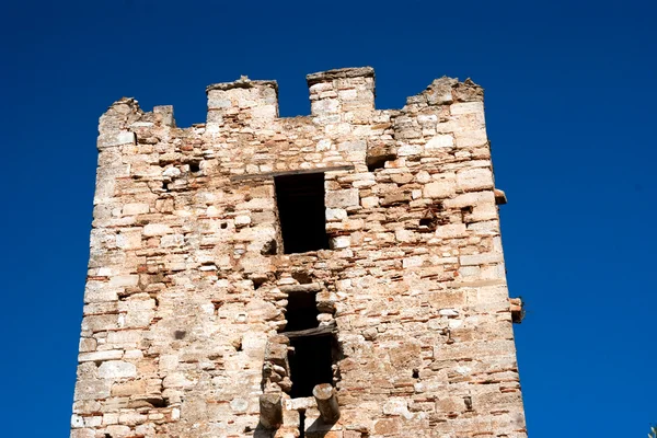 O castelo à beira-mar Chalkidiki, Grécia — Fotografia de Stock