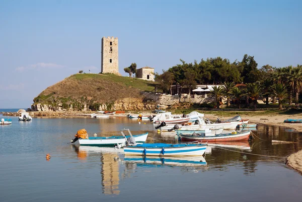 Fokea zomer resort op kassandra van Chalkidiki schiereiland in gree — Stockfoto