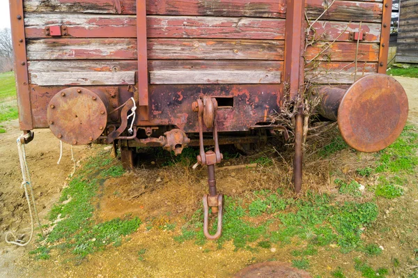 Nahaufnahme eines alten Zugkopplers — Stockfoto