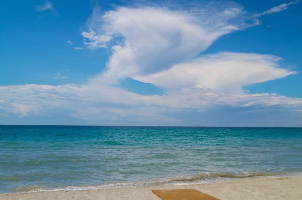 Ünlü plajda Halkidiki Yarımadası, Yunanistan