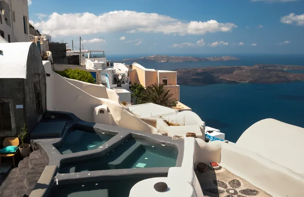 Architectuur op santorini eiland, Griekenland — Stockfoto