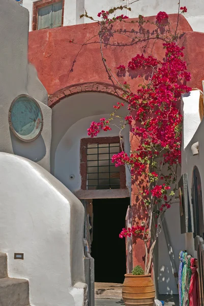 Arsitektur di pulau Santorini, Yunani — Stok Foto