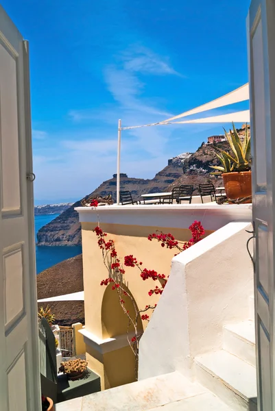 Architettura sull'isola di Santorini, Grecia — Foto Stock