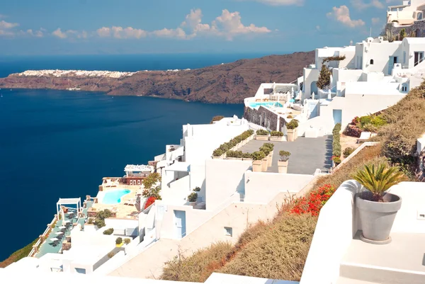 santorini Adası, gre oia köyün geleneksel mimari