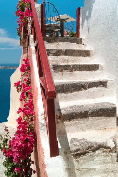 Arquitectura en la isla de Santorini, Grecia — Foto de Stock