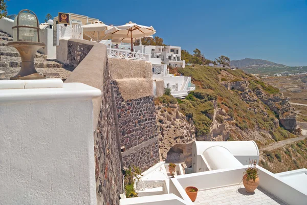 Oia stad op het eiland Santorini (Thira), Griekenland — Stockfoto