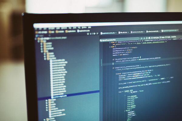 backend sourcecodes on computer monitor