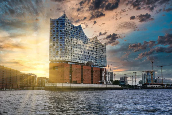 Hamburg Duitsland 2020 Foto Van Elbphilharmonie Hamburg — Stockfoto