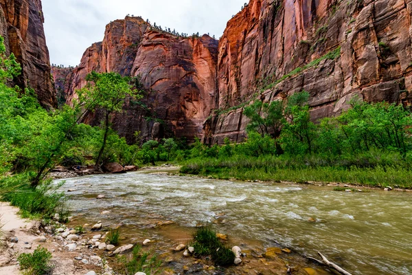 River View of Upper Zion National Park, Utah. — Stock Photo, Image