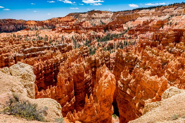 Barevné Hoodoo skalní útvary v Bryce Canyon National Park — Stock fotografie