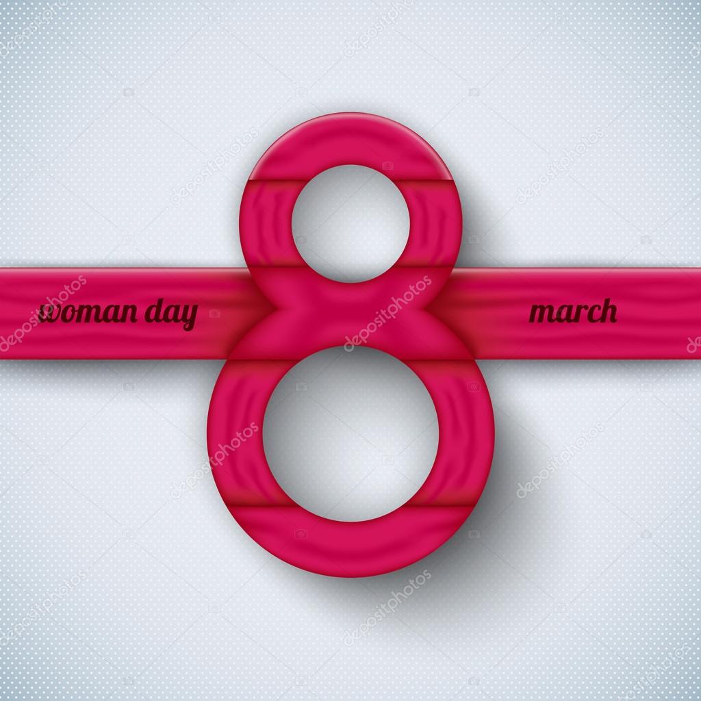 Happy Women's Day vector elements for web, print, magazine, flyer, brochure, media, data visualization, flyer, poster, and advertising with text 8th March