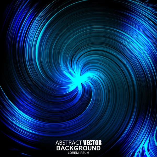 Fundo ondulado azul futurista abstrato. Efeito Tornado . — Vetor de Stock