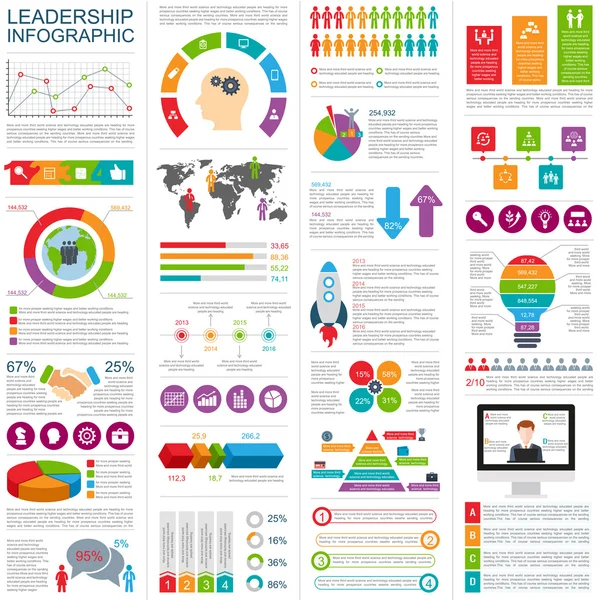 Conjunto de plantilla de diseño vectorial infográfico. Se puede utilizar para el diseño del flujo de trabajo, informe anual, concepto de negocio con 6 opciones, línea de tiempo, pasos o procesos, trabajo en equipo, diagrama de ciclo, gráfico, diseño web . — Archivo Imágenes Vectoriales