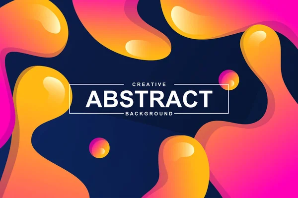 Diseño abstracto con formas líquidas dinámicas. Fondo de estilo fluido colorido para landing page, banner web, fondo de pantalla. Composición brillante con gradientes, patrón ondulado con vector de cabecera Ilustración. — Archivo Imágenes Vectoriales