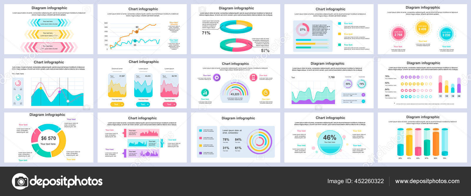 Bundle business and finance infographics presentation slides template ...