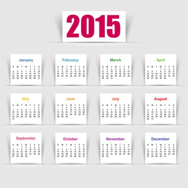 basit 2015 takvim