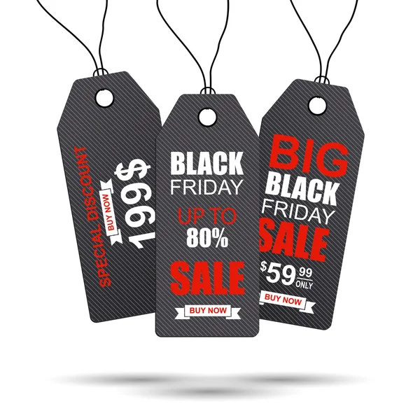 Black Friday Kollektion Verkaufs-Tag — Stockvektor