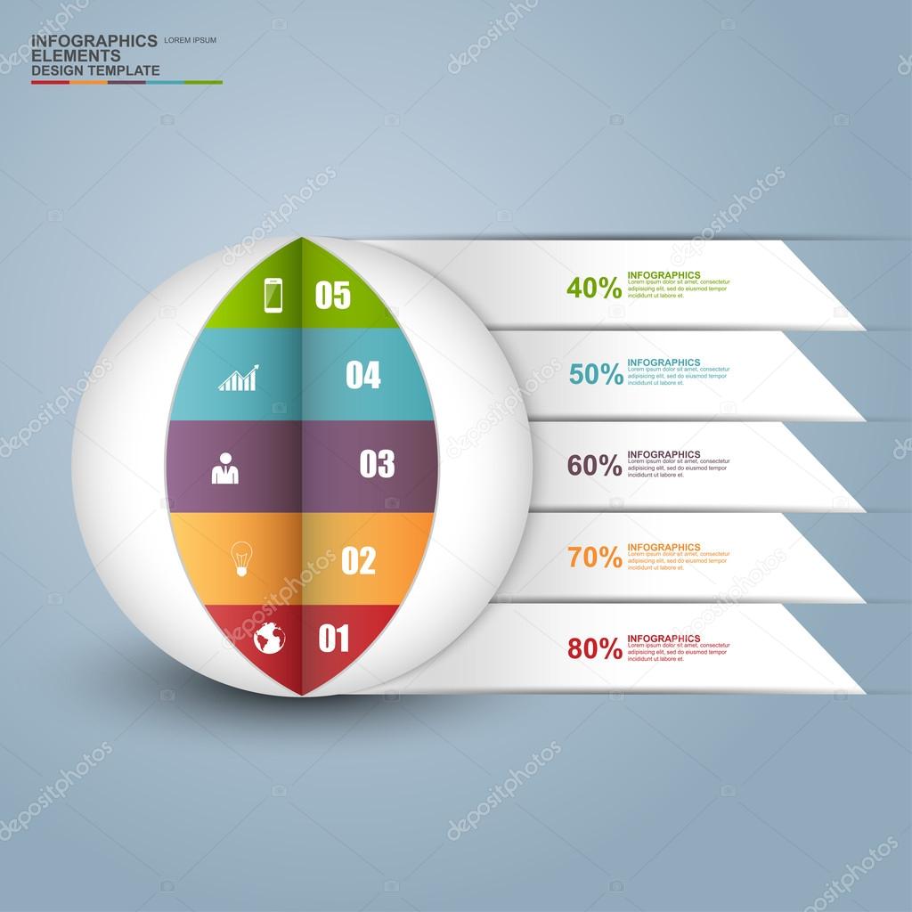 Infographics vector design template