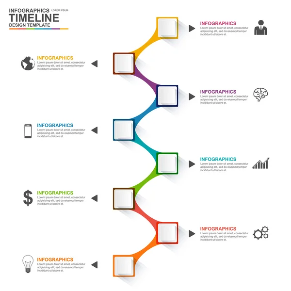 Modèle de conception vectorielle d'infographie — Image vectorielle