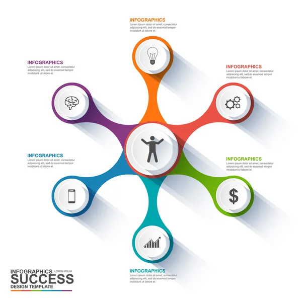 infographics vektör tasarım şablonu