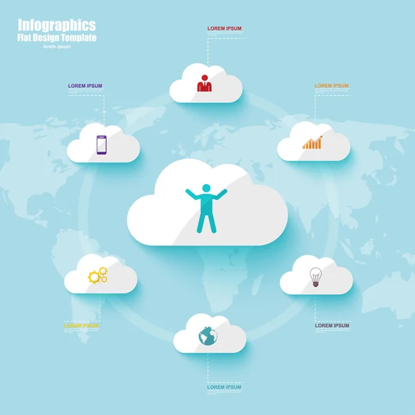 Infografik Vektor-Design-Vorlage — Stockvektor