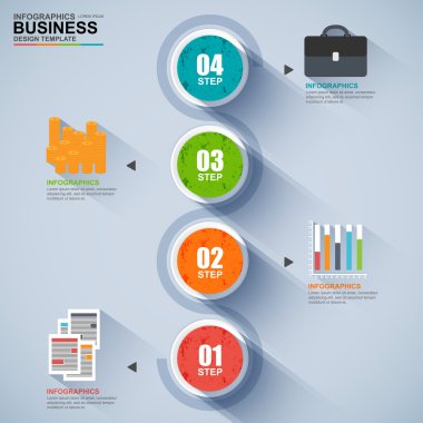 infographics vektör tasarım şablonu