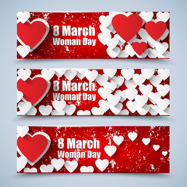 Collection Womans Day banners