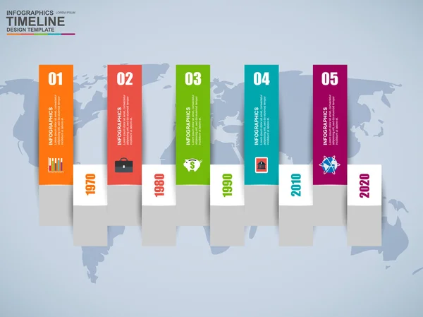 Modello di progettazione vettoriale infografica — Vettoriale Stock