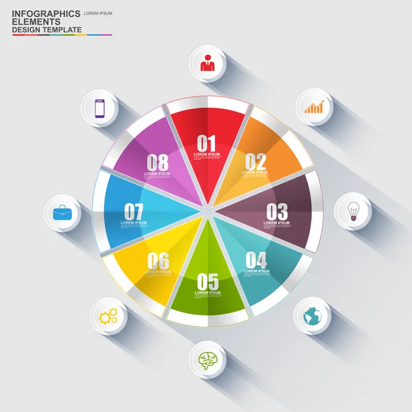 Modèle de conception vectorielle d'infographie — Image vectorielle