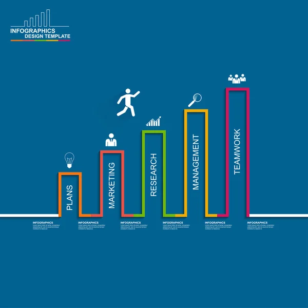 Modèle de conception vectorielle d'infographie — Image vectorielle