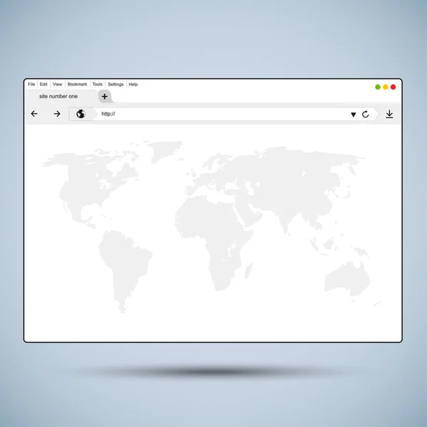 Vector platte browser ontwerp — Stockvector