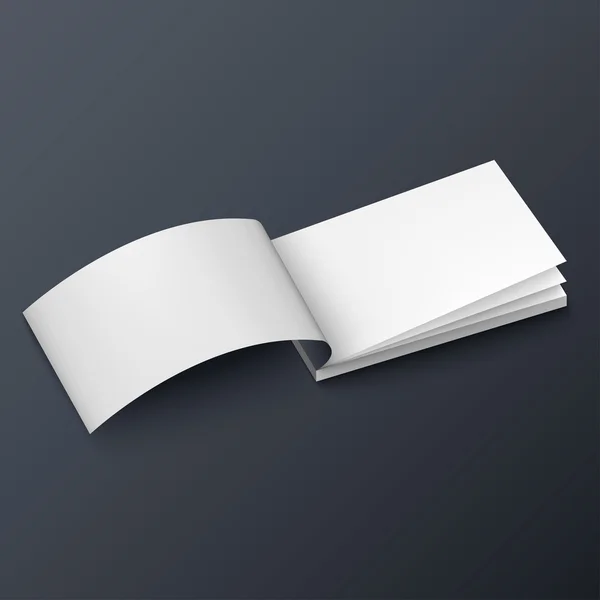 Poznámkový blok, brožury, vizitky nebo brožura maketa šablona — Stockový vektor