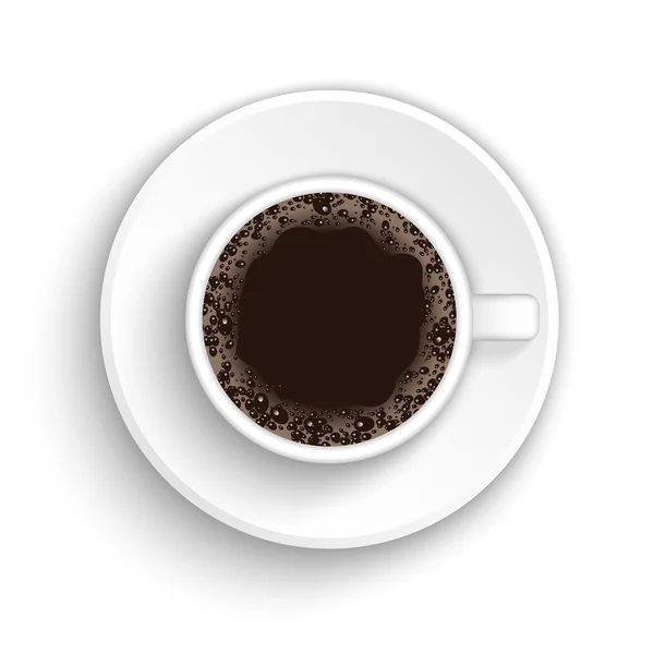 Vettore tazza di caffè realistico — Vettoriale Stock