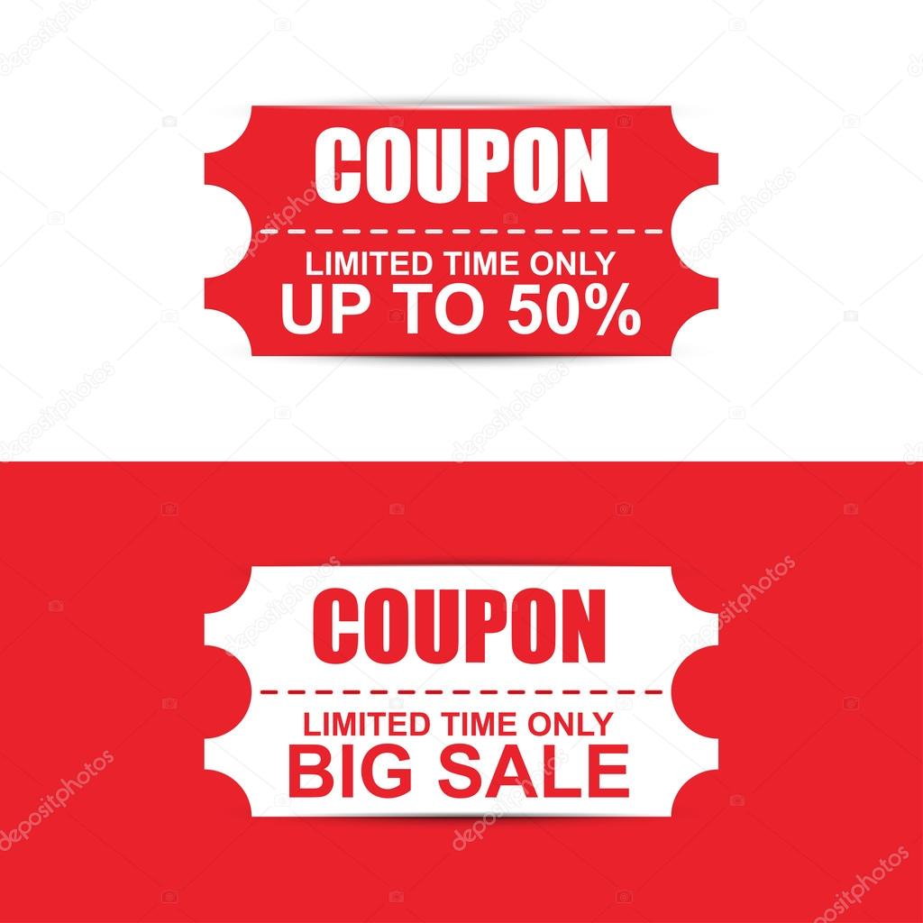 Collection red and white sale coupon