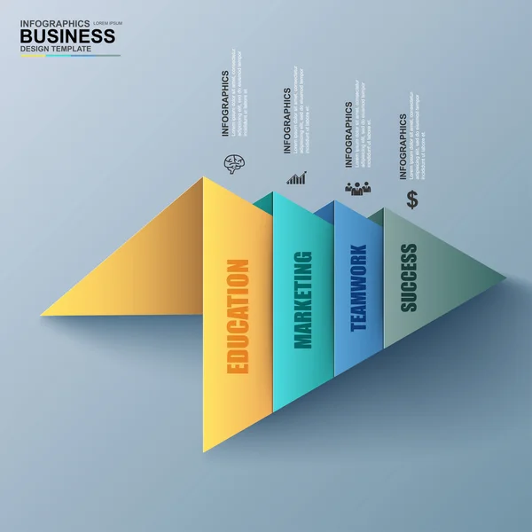 Streszczenie biznes cyfrowy Infographic — Wektor stockowy