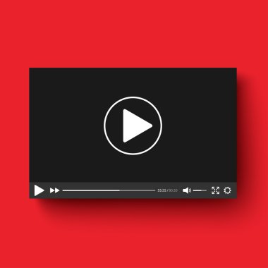 Gölge ile gerçekçi video oynatıcı