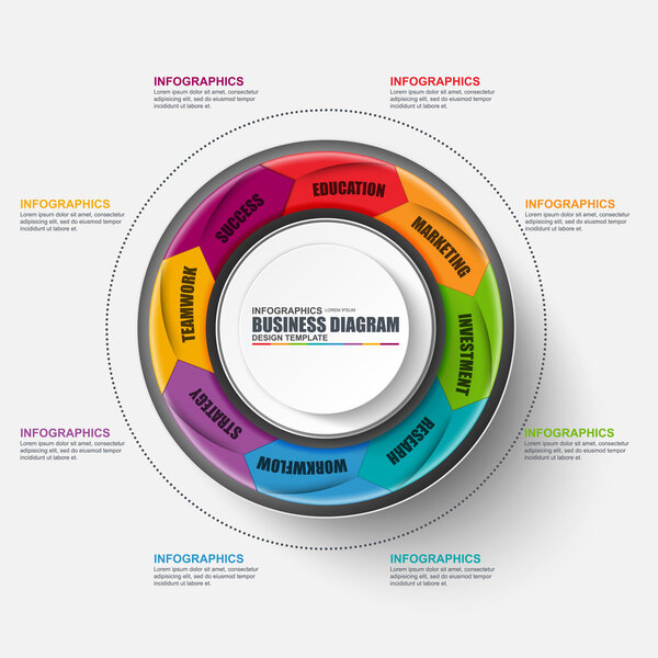 Abstract 3D business marketing diagram Infographic